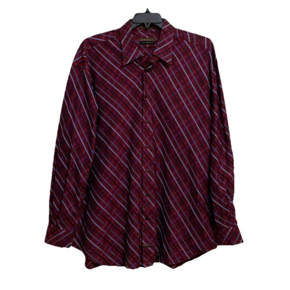 ROBERT TALBOTT CARMEL Mens Size XXL Cotton Luxury Casual Long Sleeve 2XL